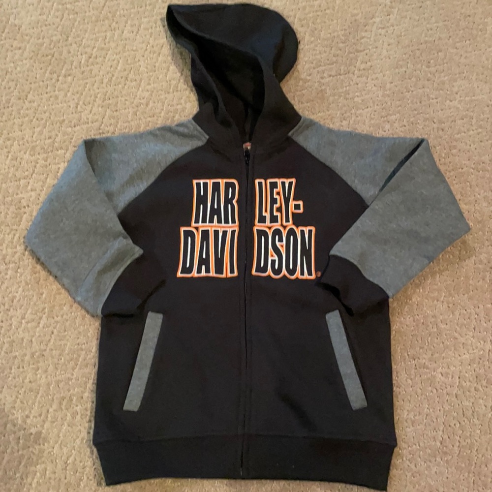 Harley Davidson Boys hoodie size 6-7